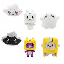 (Gray,Standard Packaging)Cat Plush Toy, Box Buddy Doll Stuffed Animal, Cute Cartoon Anime Collectible, Kids Gift