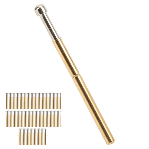 Conductive Testing Spring Test Probes with Tapered Head, Premium Quality Spring Loaded Test Probe for Printed Circuit Assemblies and Electronic 1