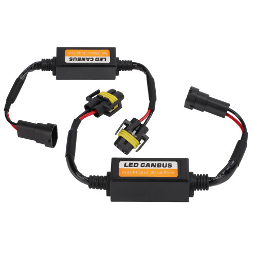 Plug And Play LED Decoder Power Fluctuation Issues Universal Car Accessories Waterproof Anti-Flicker LED Headlight Decoders Corrosion Resistant ABS 2