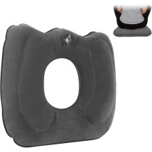 Portable inflatable donut seat cushion, breathable seat cushion, suitable for hemorrhoids, wheelchairs, long-term sitting, daily use