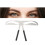 Three Point Positioning Eyebrow Stencil Avoid Blocking And Offers Precise Symmetry Flexible Material Foldable Easy Carry Makeup Accessory 4