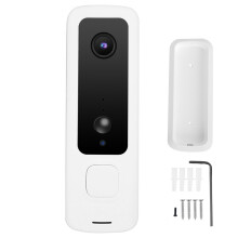 HD Night Vision Doorbell Camera With Built In Infrared Light Automatic Motion Detection Real Time Two Way Audio Echo Cancellation App Remote Access