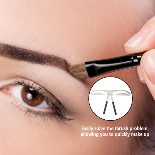 Three Point Positioning Eyebrow Stencil Avoid Blocking And Offers Precise Symmetry Flexible Material Foldable Easy Carry Makeup Accessory 2
