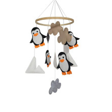 Unique 3 D Design Nursery Mobile For Crib With Sustainable Felt Materials And Minimalist Charm That Creates A Calming Atmosphere