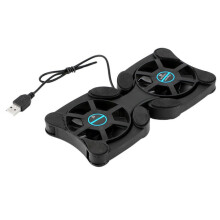 Dual USB Cooling Fan Portable Cooling Pad For Laptops Foldable Design Gaming Laptop Cooling Pad Ventilated Support USB Powered Lightweight And Sturdy