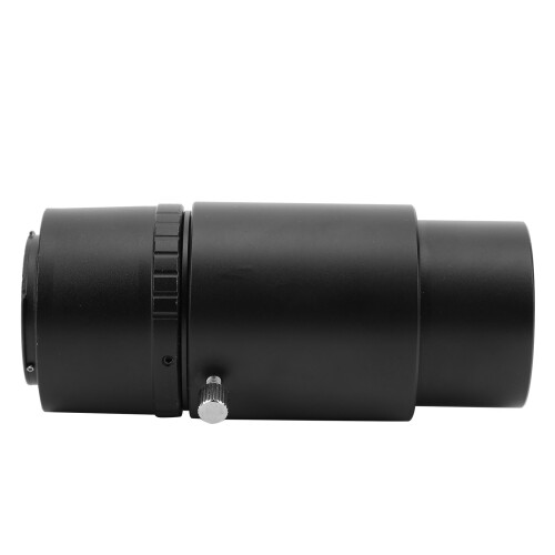 Light Eliminating Thread Design Telescope Extension Tube, Manual Focusing Support Anodized Black Finish with M48x0.75mm Thread Compatibility E Mount 2