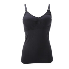 Seamless Nursing Tank Top for Women, Buttery Soft Fabric Maternity Cami with Removable Padding, Full Support Nursing Bra Adjustable Fit for Pregnancy