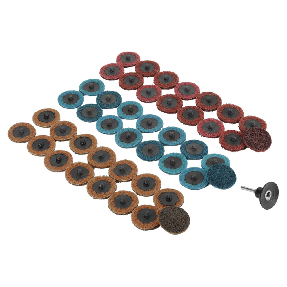 Surface Conditioning Disc For Die Grinder, Sanding Discs With Assorted Grits Quick Change Rust Paint Removal Kit Non Woven Nylon Abrasive Discs For 9138057888751