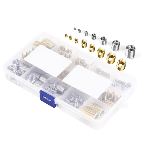 Vibration Resistance Thread Inserts Stainless Steel Self Tapping Wire Thread Repair Insert Strong Pull Resistance Thread Reinforce Repair Tool 2