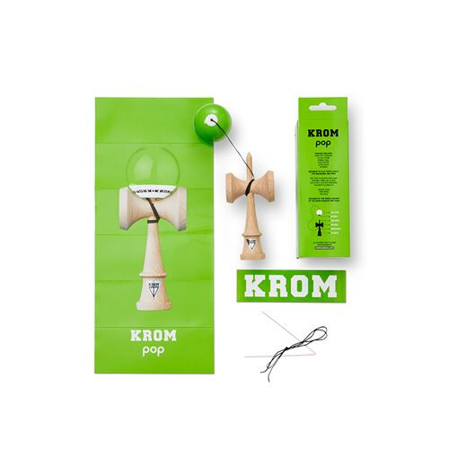 Kendama KROM Pop Lol Verde Lime - KROM - Gioco di equilibrio per bambini - Unisex 2