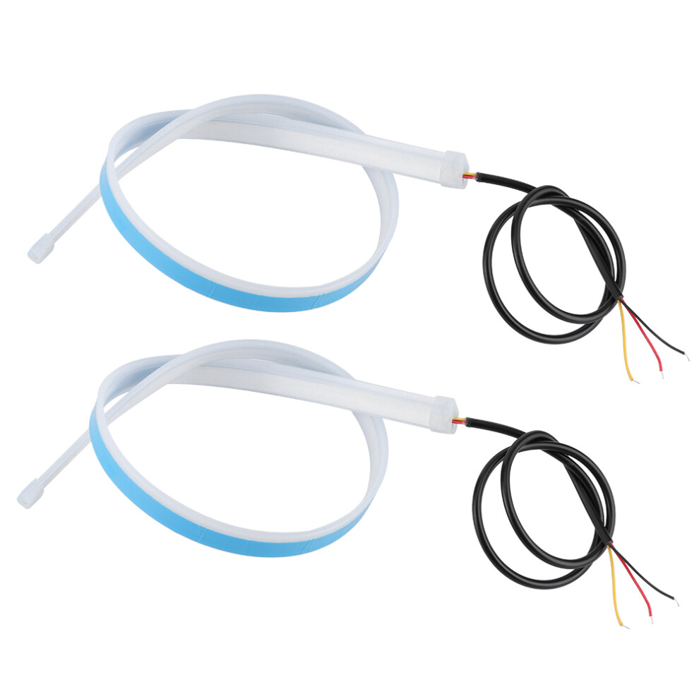 Sequential Flowing Turn Signal Led Strip, Flexible Dual Color Daytime Running Waterproof Smd Led Strip With Adjustable Shape And Adhesive Light 9138057035742