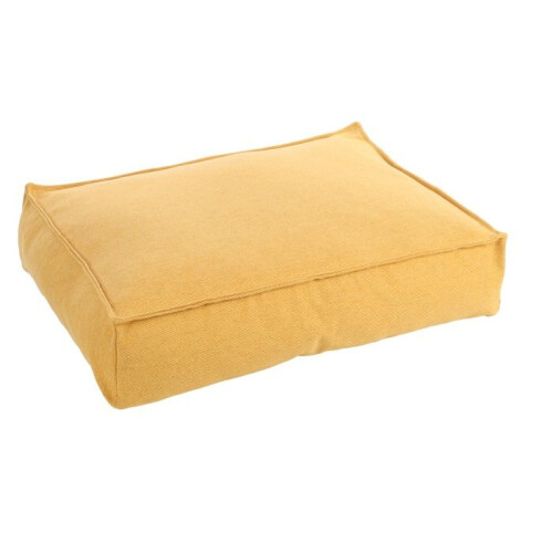 Textiel mandkussen 80 x 60 x 18 cm Geel 1