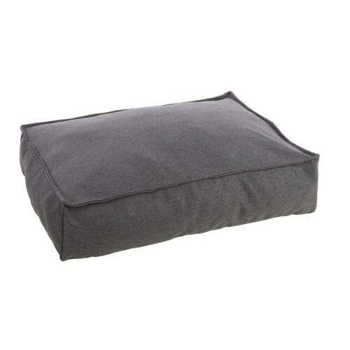 Cushion cesta em têxtil 80 x 60 x 18 cm Cinza 1