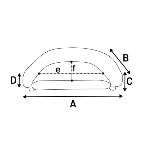 Cama para cachorro ou gato Bouclette 77 x 50 x 27 cm 2