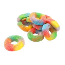 Zorba Online Fizzy Rainbow Rings 500g Bag
