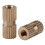 Heat Set Nuts Brass Knurled Threaded Inserts 3D Printing Applications Securely Embedded Insert Nuts High Quality Brass Corrosion Resistant Non Rust 7