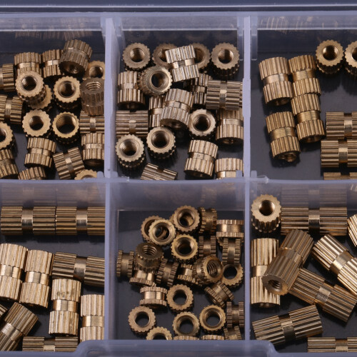 Heat Set Nuts Brass Knurled Threaded Inserts 3D Printing Applications Securely Embedded Insert Nuts High Quality Brass Corrosion Resistant Non Rust 2