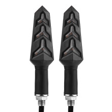 Motorcycle Flowing Turn Signal Lights Y Shape LED Bulbs IP67 Waterproof Universal Compatibility Upgraded Quality Running Light Flexible Rubber