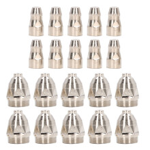 Stainless Steel Plasma Nozzle Electrode Tips Set Compatible with Lotos LTP8000 P80 High Cutting Efficiency Pilot Arc Torch Compatible Easy to Clean