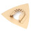 Triangular Design Durable Alloy Sanding Pad for Oscillating Tools, Hook and Loop Carbide Oscillating Multitool Blades Ideal for Grout Removal and 1
