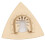 Triangular Design Durable Alloy Sanding Pad for Oscillating Tools, Hook and Loop Carbide Oscillating Multitool Blades Ideal for Grout Removal and 3