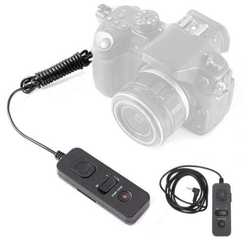Zoom Function Remote for Mirrorless Cameras, Shutter Lock Enabled Wired Remote Commander, Off-Camera Shutter Release with Video Record Compatibility, 2