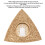Triangular Design Durable Alloy Sanding Pad for Oscillating Tools, Hook and Loop Carbide Oscillating Multitool Blades Ideal for Grout Removal and 6