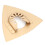 Triangular Design Durable Alloy Sanding Pad for Oscillating Tools, Hook and Loop Carbide Oscillating Multitool Blades Ideal for Grout Removal and 2
