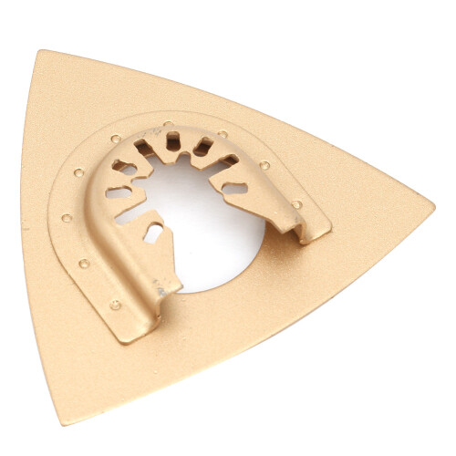 Triangular Design Durable Alloy Sanding Pad for Oscillating Tools, Hook and Loop Carbide Oscillating Multitool Blades Ideal for Grout Removal and 1