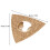 Triangular Design Durable Alloy Sanding Pad for Oscillating Tools, Hook and Loop Carbide Oscillating Multitool Blades Ideal for Grout Removal and 7