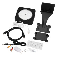 Bluetooth CD Player With HiFi Stereo Sound, Portable Boombox With FM Radio USB AUX Headphone Jack, Remote Controlled CD Music Player For Home Yoga