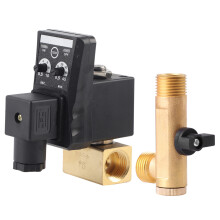 Timed Condensate Drain Valve With Resists Clogging Technology, Electronic Automatic Drain For Air Storage Tanks Featuring Energy Efficient Operation,