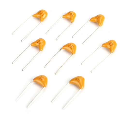 Miniature Size Monolithic Ceramic Capacitor Wide Capacitance Reliable Performance Moisture Resistant Through-Hole Mount Transparent Storage Box 1