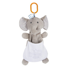 Security Blanket For Newborns, Super Soft Elephant Security Blanket With Teething Toy And Rattle Box, Plush Baby Security Blanket Safe For Infants