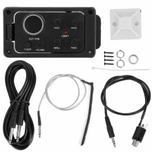 Under Saddle Pickup For Acoustic Guitar High Sensitivity Piezo Pickup No Noise Electric Guitar Pickup Easy To Use Braided Cable Built In Tuner Low