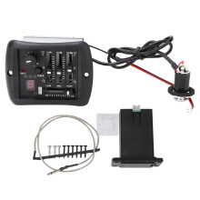 LCD Display Guitar Pickup With 4 Band Equalizer Digital Tuner Accessories Onboard Preamp Voice Control Support Bass Middle Treble Control Knobs Phase