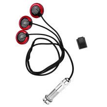 Self Adhesive Contact Microphone Pickup Piezo Transducer Universal Jack Socket Eliminate External Sound Interference Portable Size No Battery