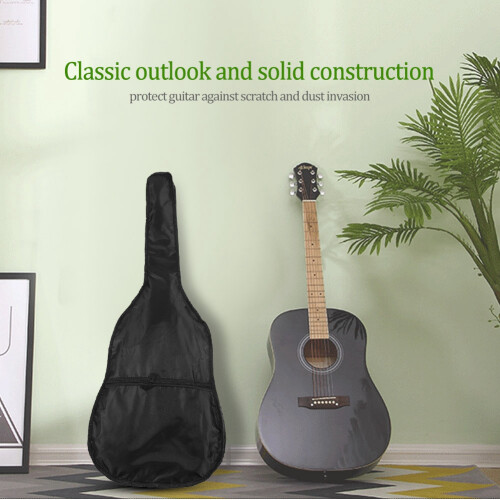 Gig Bag for Guitar, Durable Material Spacious Accessory Storage with Waterproof Padded Interior, Adjustable Backpack Straps Shockproof Design for 38 2