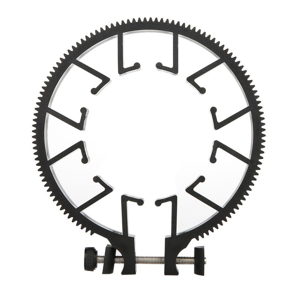 Follow Focus Gear Ring Fast Locking Durable Made With Hard Plastic Adjustable Follow Focus Gear Ring Standard 0.8 Pitch Lightweight Zoom Focusing 9138057082289