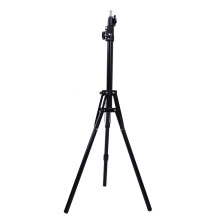 Lightweight Aluminum Light Stand With Reversible Legs, Free Height Adjustment Folding Design Universal 1/4" Screw Interface Compatible With Ring