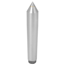 Hardened and Ground Lathe Dead Center, Alloy Steel 60 Degree Point Morse Taper with Carbide Tip for Precision Machining, High Precision Stable