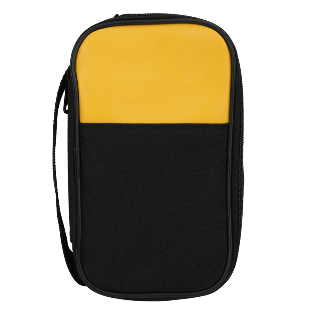 Shock-Proof Cotton Lined Multimeter Case, Waterproof Pu Pouch For Fluke F15b F17b F18b Digital Clamp Meter, Portable Design With Elastic Fixing 9138057086515