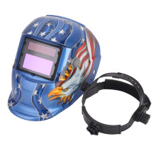 Welding Helmet Auto Darkening Solar Powered with True Color View Adjustable Shade Range Sensitivity Settings and Delay Control Lightweight