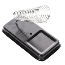Burn Protection Soldering Iron Stand Metal Base Dual Coiled Springs Sturdy Material Fast Heat Dissipation Sponge Included Alloy Construction Reusable