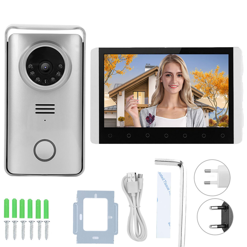 Visual Doorbell With Password Open Door Access, Wifi Enabled Intercom Systems Featuring Duplex Wireless Intercom And Hand-Free Communication 9138057092684