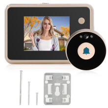 Battery Operated Digital Door Camera 2.8 Inch HD LCD Display 145 Degree Wide Angle IR Night Vision Auto On 720P Smart Peephole Camera With Photo
