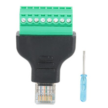 Solder Free Design Ethernet Terminal Block Adapter Plug And Play With Fixed RJ45 Interface, Reliable Connections Network Port Protection Corrosion