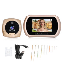 Visual Door Viewer With High Definition Camera Digital Peephole Viewer Front Door Camera Supporting Ir Night Vision Cyclic Storage Camera And Ultra