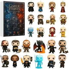 (Gameof Thrones)Calendrier de l'avent de Noël Game of Thrones et méchant avec 24 décorations acrylique