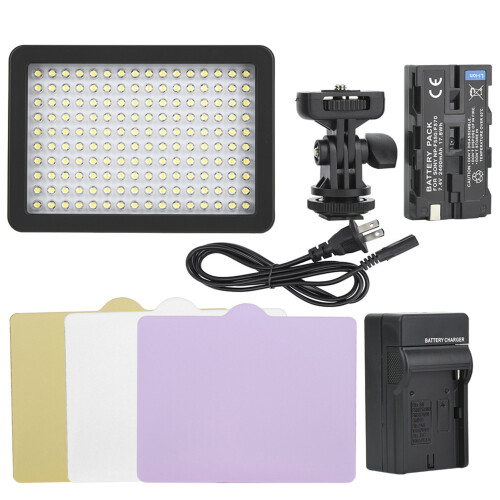 Cold Shoe Mount LED Video Light With Dimmable Vlog Light Capability, Softbox Design Warm Light And White Light Adjustable Rechargeable Portable Light